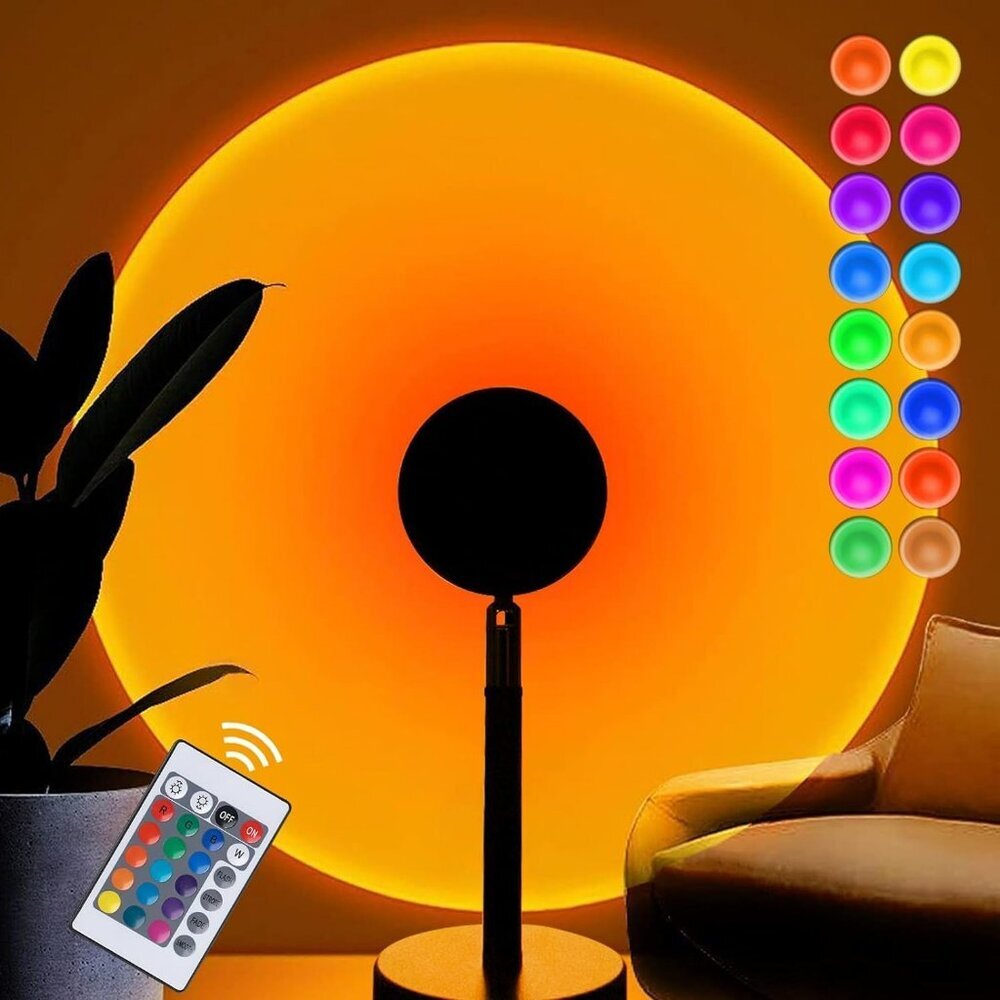 Sunset Lamp Projection Rotation Rainbow Projection Lamp Led Romantic Visual Led